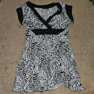 Essentials Zebra Leopard Print Dress